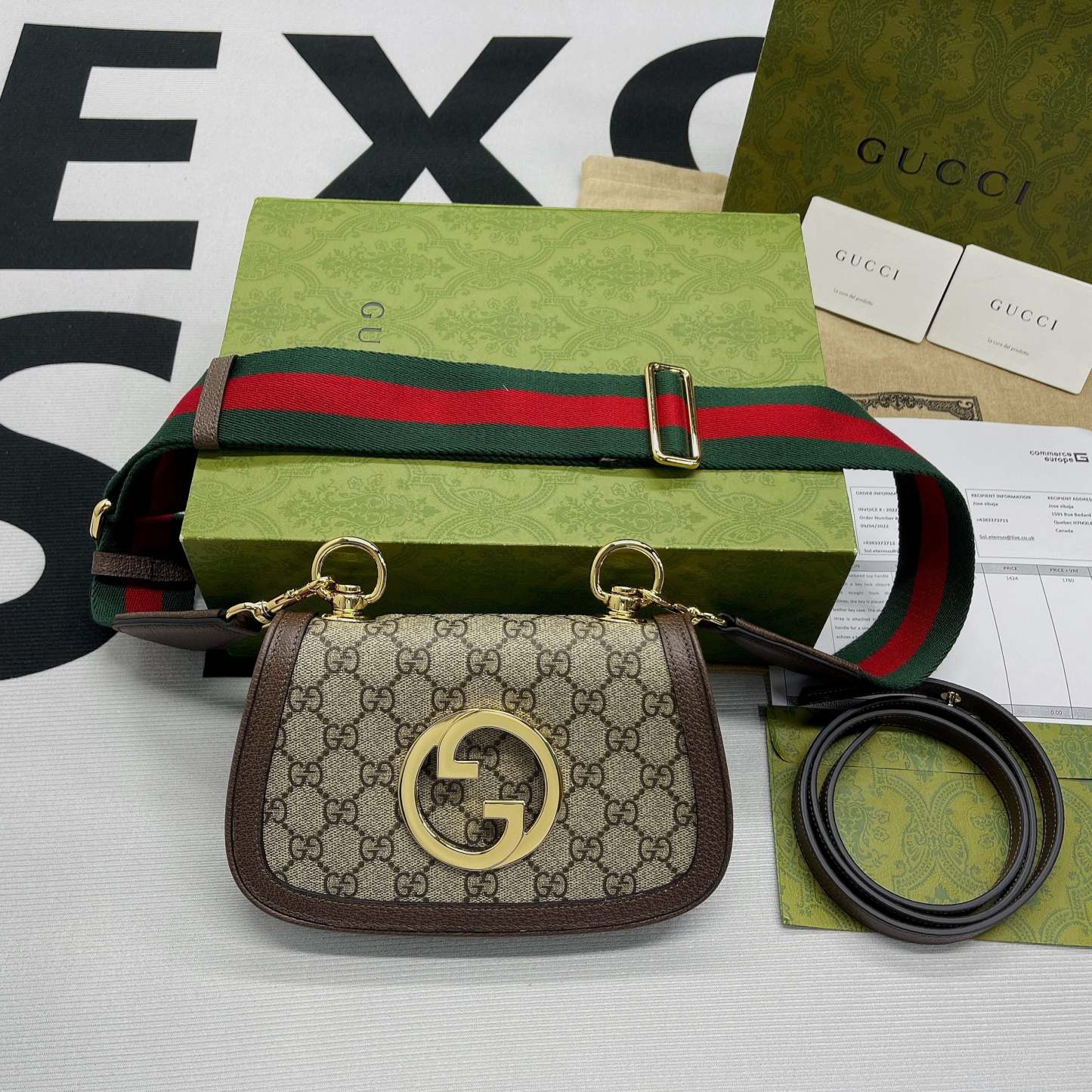 gg Blondie Mini Bag Beige For Women, Women&#8217;s Bags 8.7in/22cm gg‎ ‎