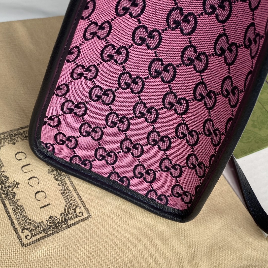 gg Small Tote Bag With Interlocking G In Pink And Blue gg Canvas For Women 12in/31cm gg