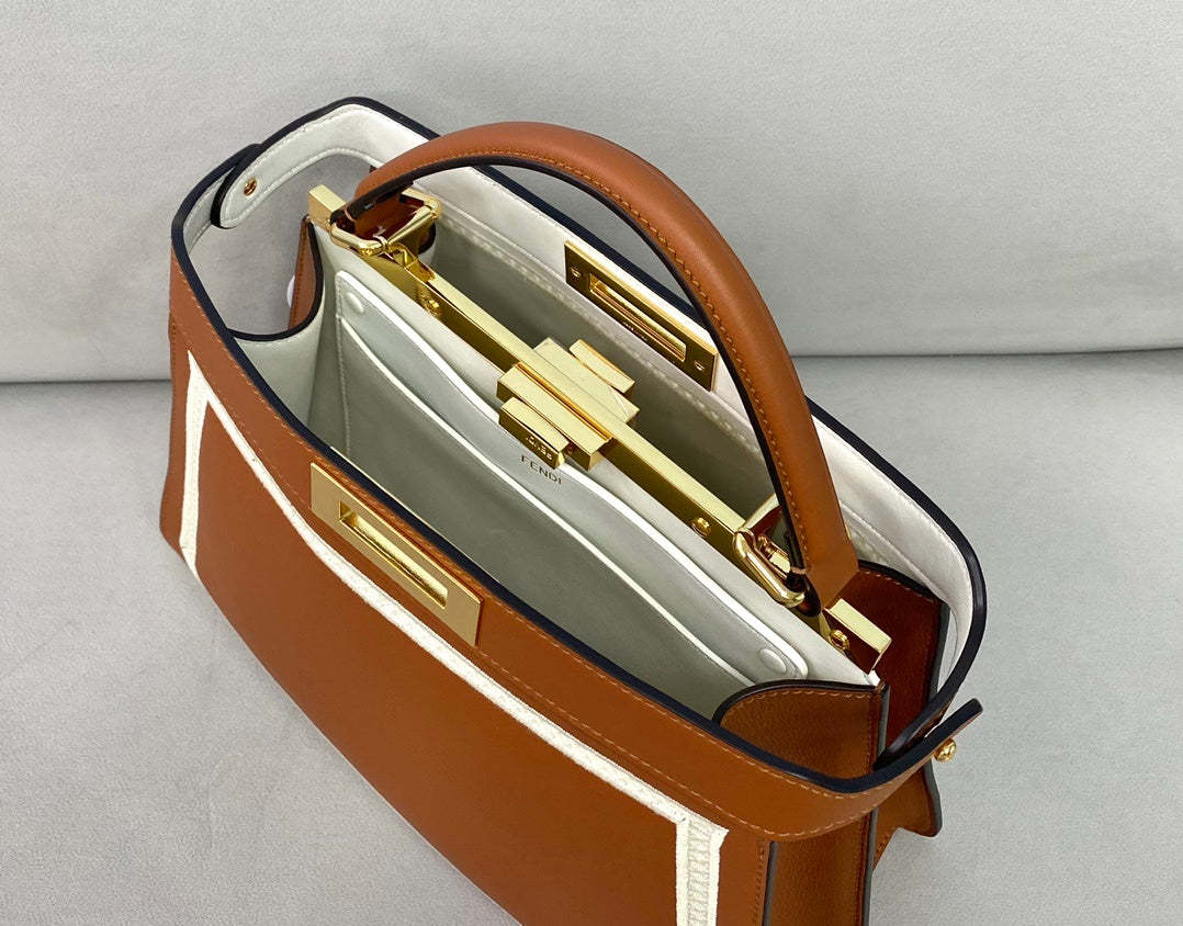 FI Peekaboo Bag Brown For Woman 13in/33cm