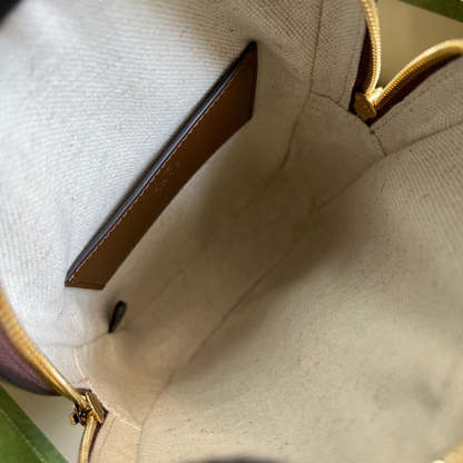 gg Sling Backpack With Interlocking G Beige And Ebony gg Supreme Canvas For Men 9.4in/24cm gg 696016 92THG 8563
