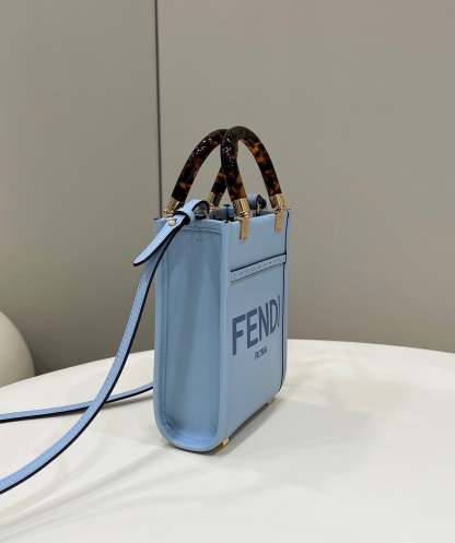 FI Sunshine Shopper Blue Mini Bag For Woman 13cm/5in