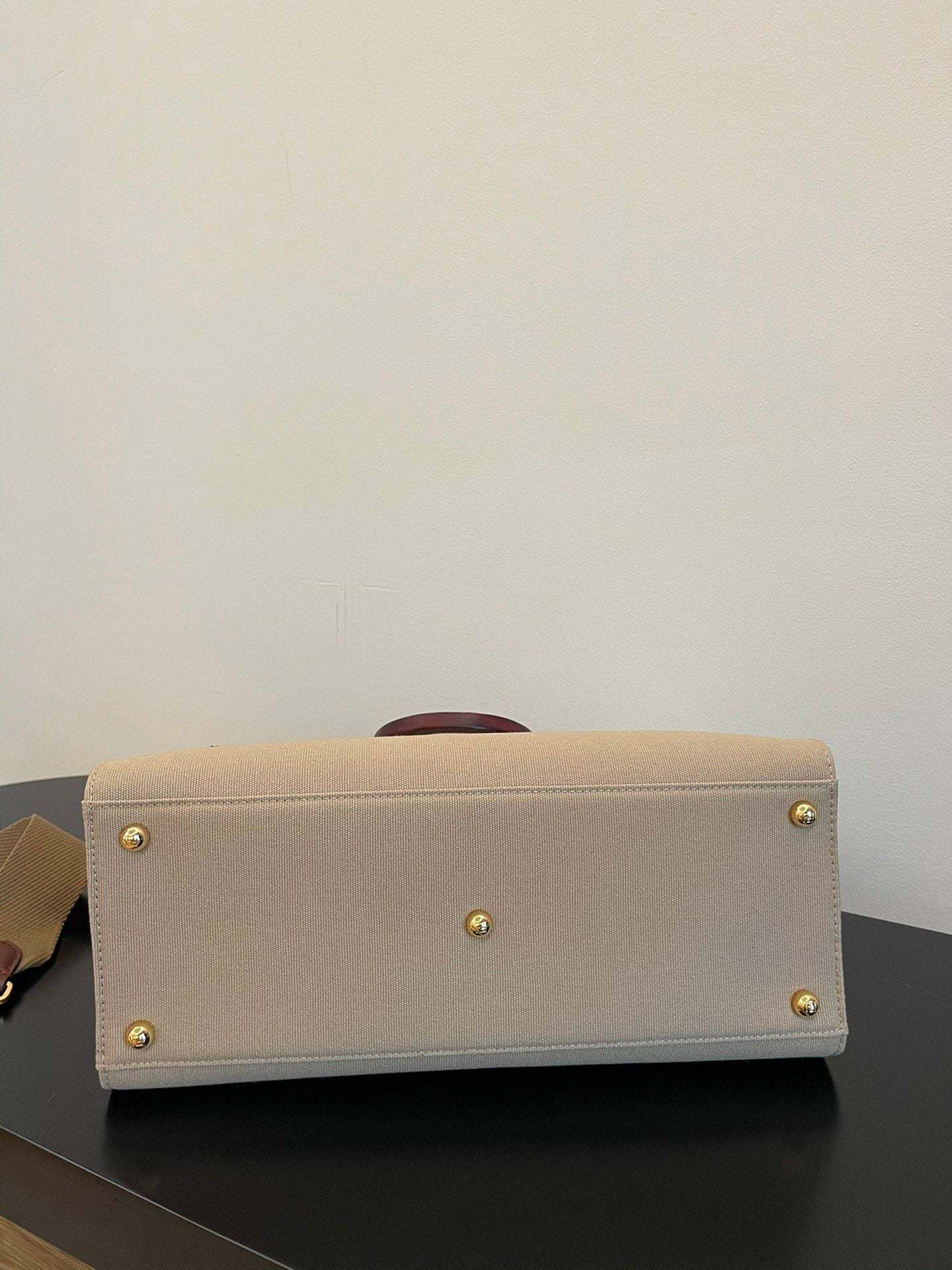 FI Sunshine Large Tote Bag Beige For Women, Women’s Handbags, Shoulder Bags 15.7in/40cm FF 8BH372