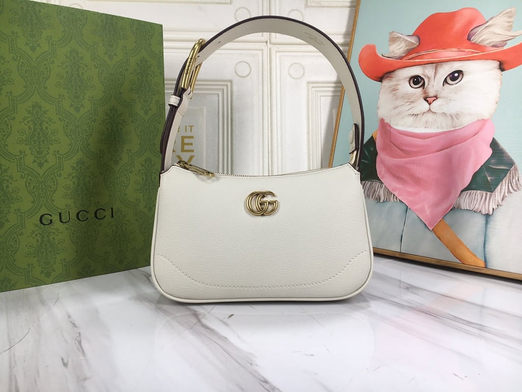 GG APHRODITE MINI SHOULDER BAG 21CM WHITE