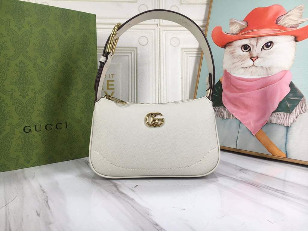 GG APHRODITE MINI SHOULDER BAG 21CM WHITE