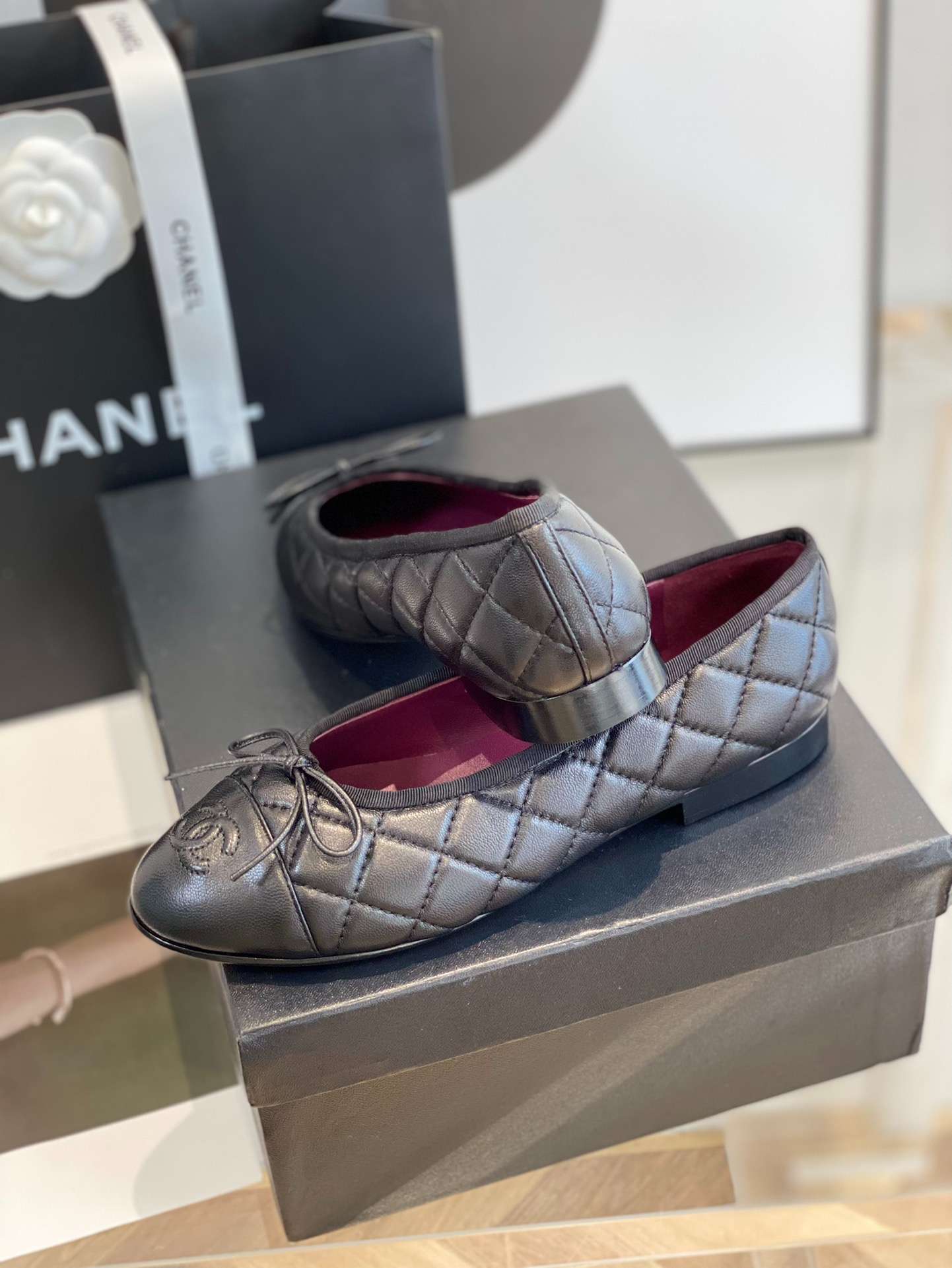 CHL BLACK BALLET FLATS