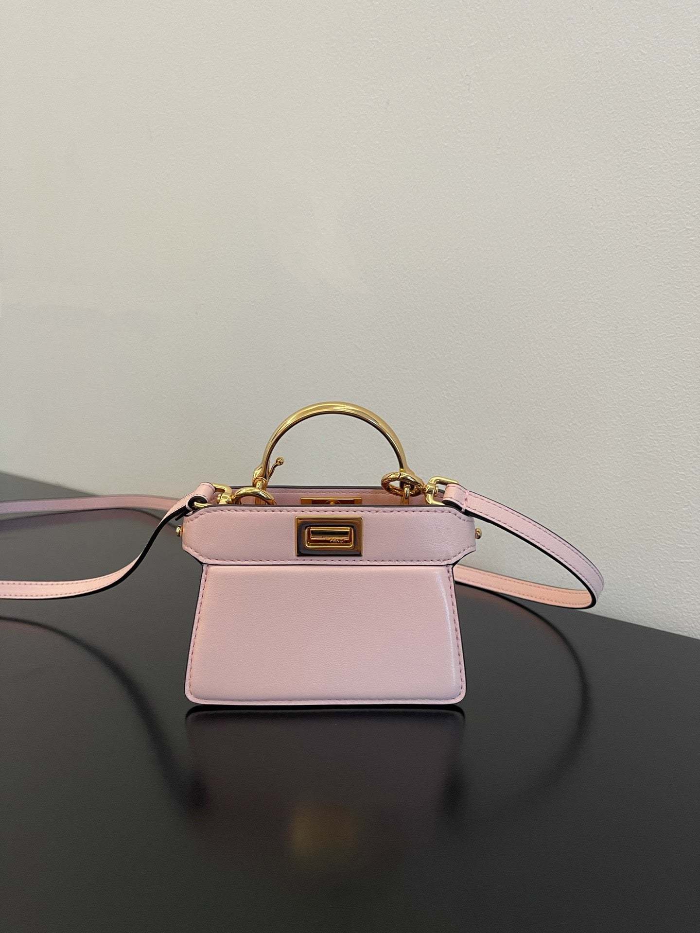 FI Peekaboo ISeeU Petite Light Pink Micro Bag For Woman 11cm/4.5in