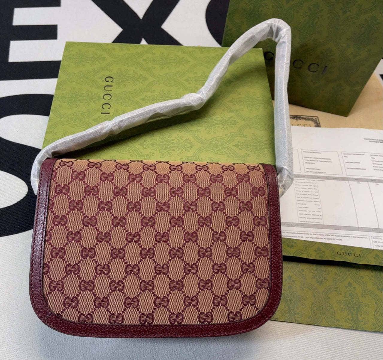 gg Horsebit 1955 Shoulder Bag Beige And Ivory For Women, Women’s Bags 9.8in/25cm gg