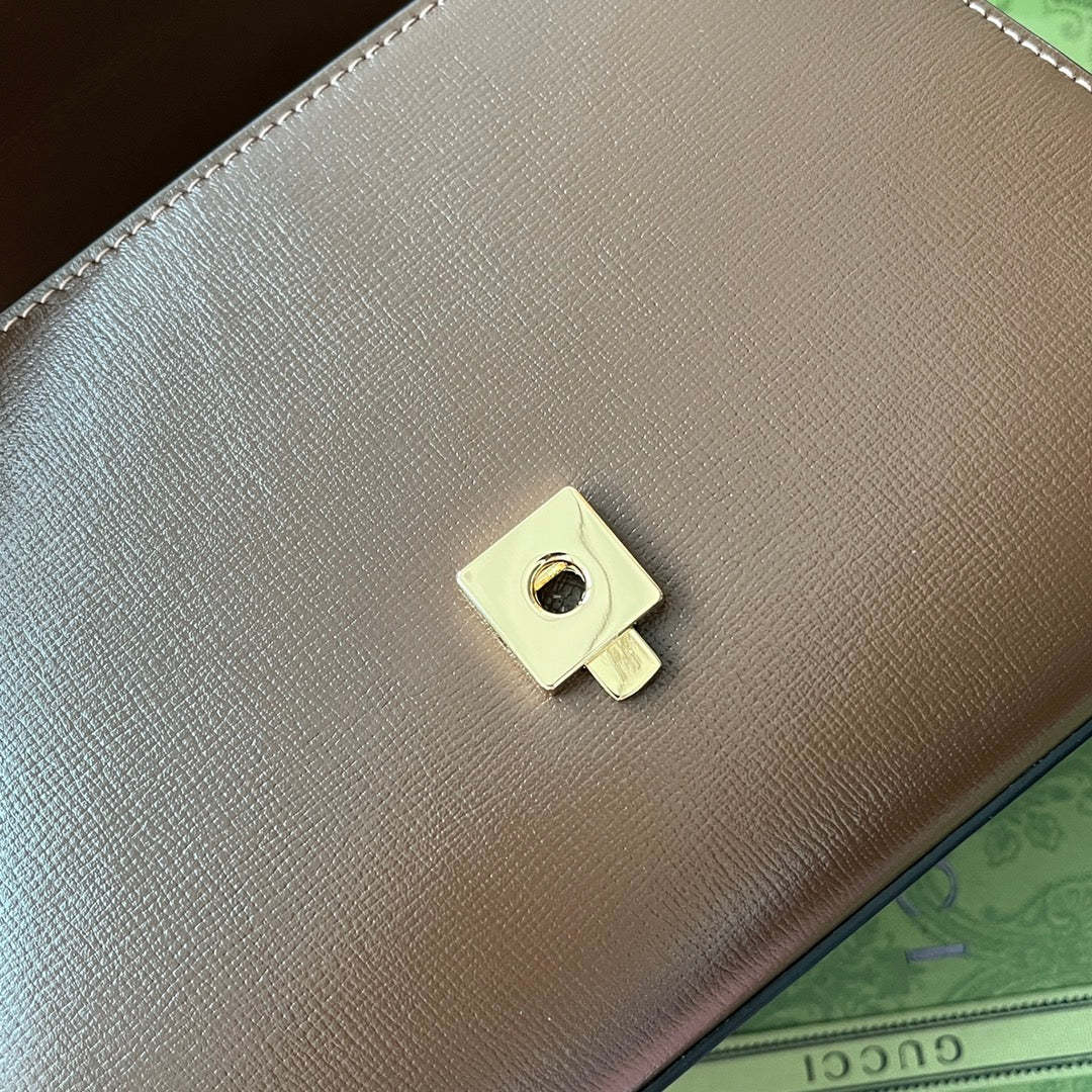 gg Ophidia gg Horsebit 1955 Mini Bag Brown For Women, Women’s Bags 8.6in/22cm gg 703848 AAA7G 2361