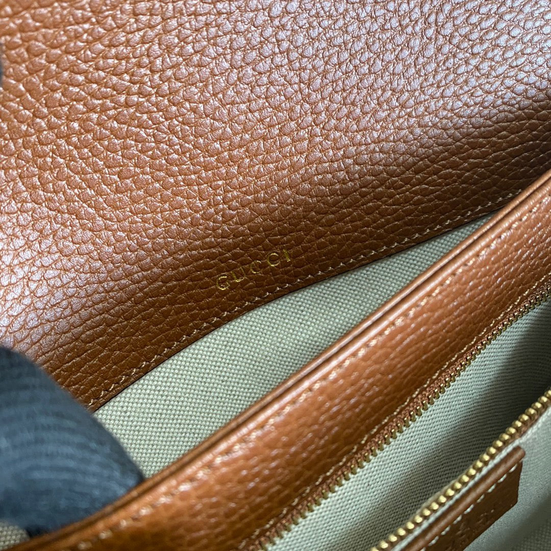 gg Horsebit 1955 Shoulder Bag Blue And Ivory For Women, Women’s Bags 9.8in/25cm gg