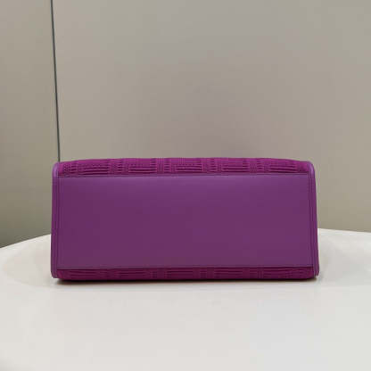 FI Sunshine Medium Purple FF fabric shopper Bag For Woman 31cm/12in 8BH386AHWCF037T