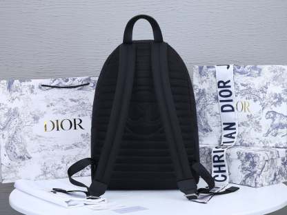 DIR BLACK 40CM RIDER OBLIQUE JACQUARD BACKPACK