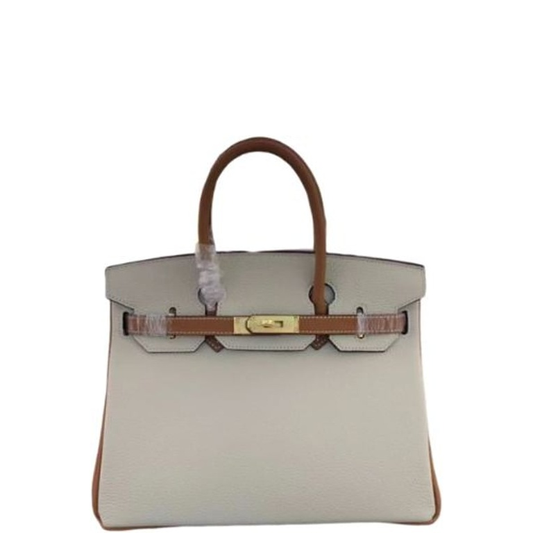HM BIRKIN TOGO LEATHER GOLD HARDWARE BEIGE BROWN 30CM