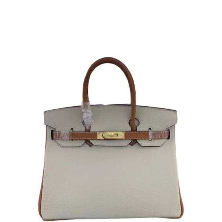 HM BIRKIN TOGO LEATHER GOLD HARDWARE BEIGE BROWN 30CM