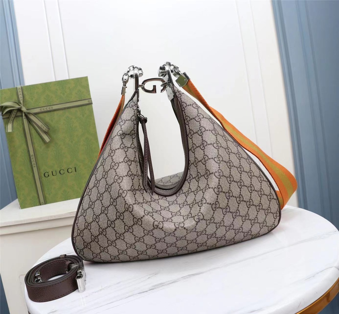 GG GG ATTACHE LARGE SHOULDER BAG 35CM 702823 96GRN 4091