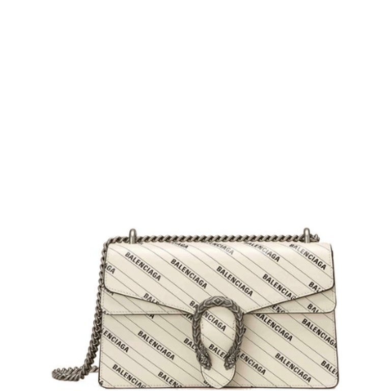 GG X BALENCIAGA THE HACKER PROJECT SMALL DIONYSUS BAG WHITE 28CM