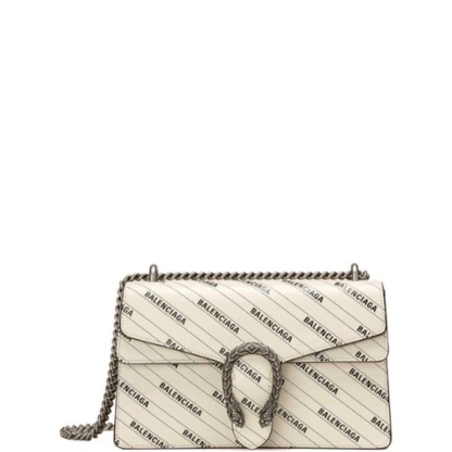 GG X BALENCIAGA THE HACKER PROJECT SMALL DIONYSUS BAG WHITE 28CM