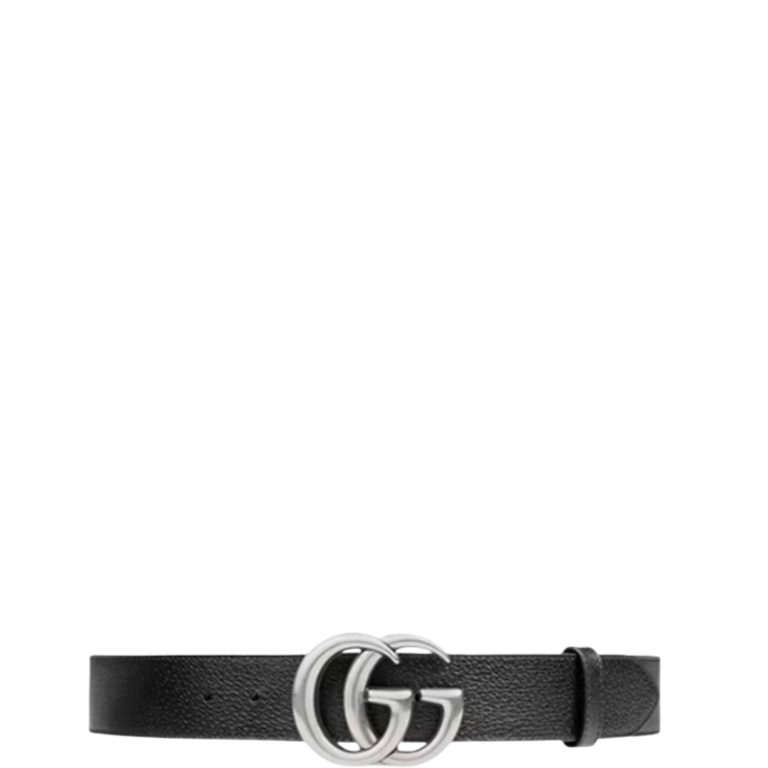 GG MAMON GG SILVER LOGO BELT 4CM