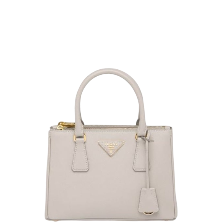 PR SMALL GALLERIA SAFFIANO LEATHER BAG PUMICE STONE 1BA896NZVF0D32VOOO