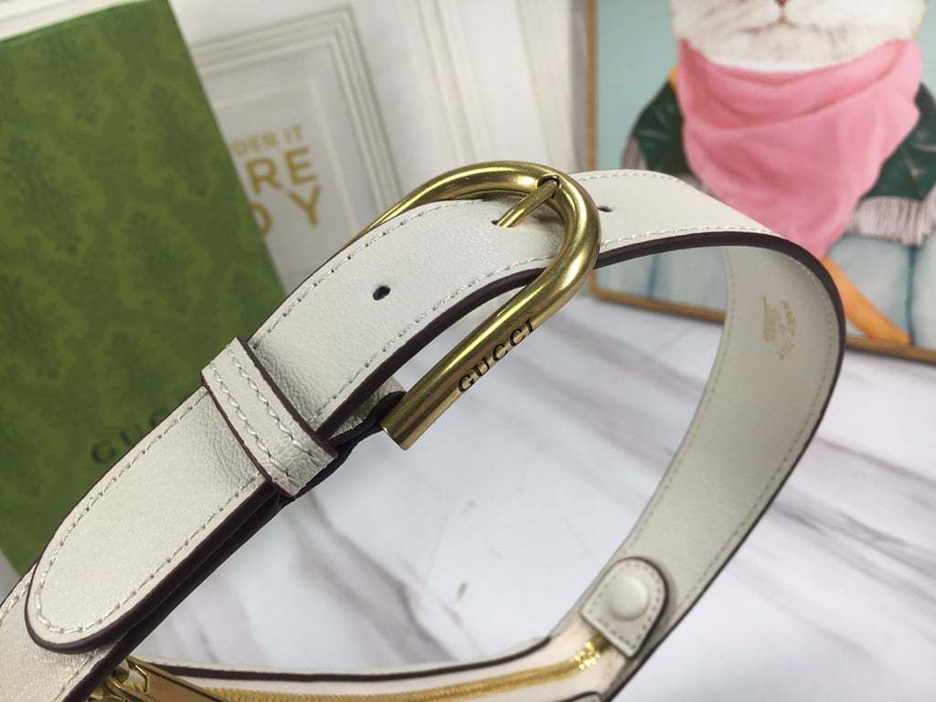 GG APHRODITE MINI SHOULDER BAG 21CM WHITE