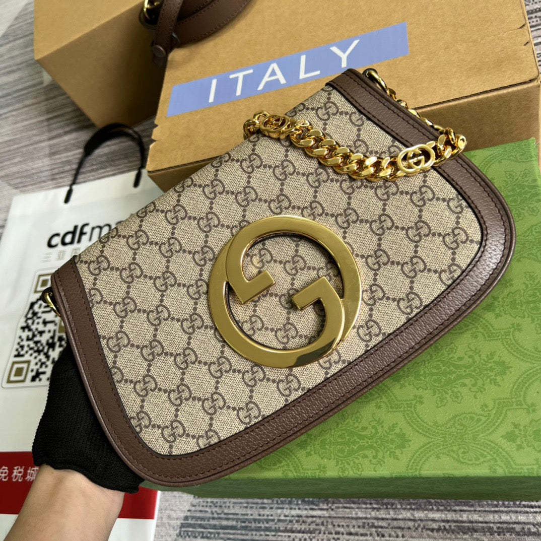 gg Blondie Shoulder Bag Beige For Women, Women&#8217;s Bags 11in/28cm gg 699268 K9GSG 8358