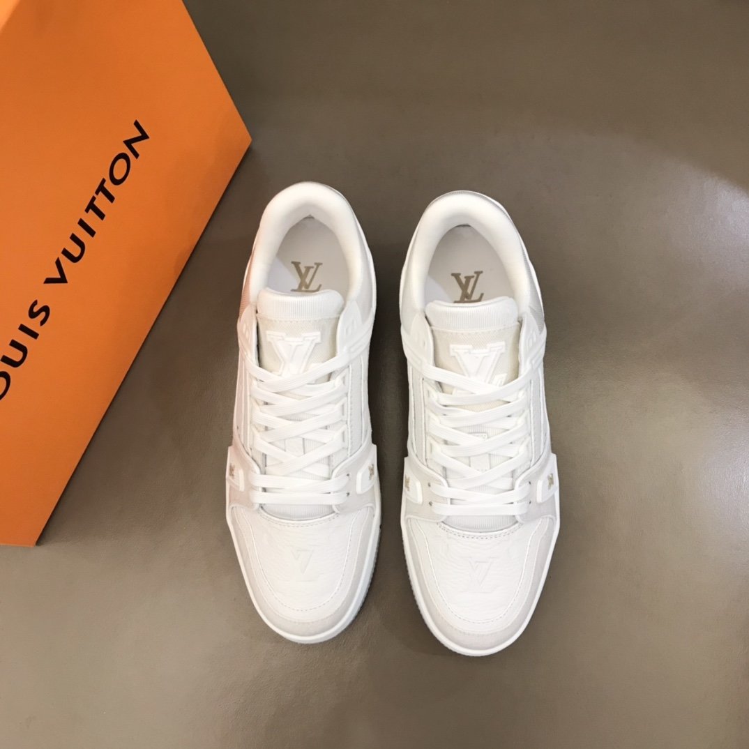 LUV TRAINER SNEAKER MONOGRAM PATENT CANVAS WHITE VIRGIL ABLOH