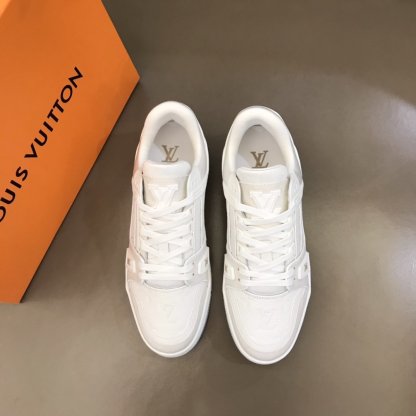 LUV TRAINER SNEAKER MONOGRAM PATENT CANVAS WHITE VIRGIL ABLOH