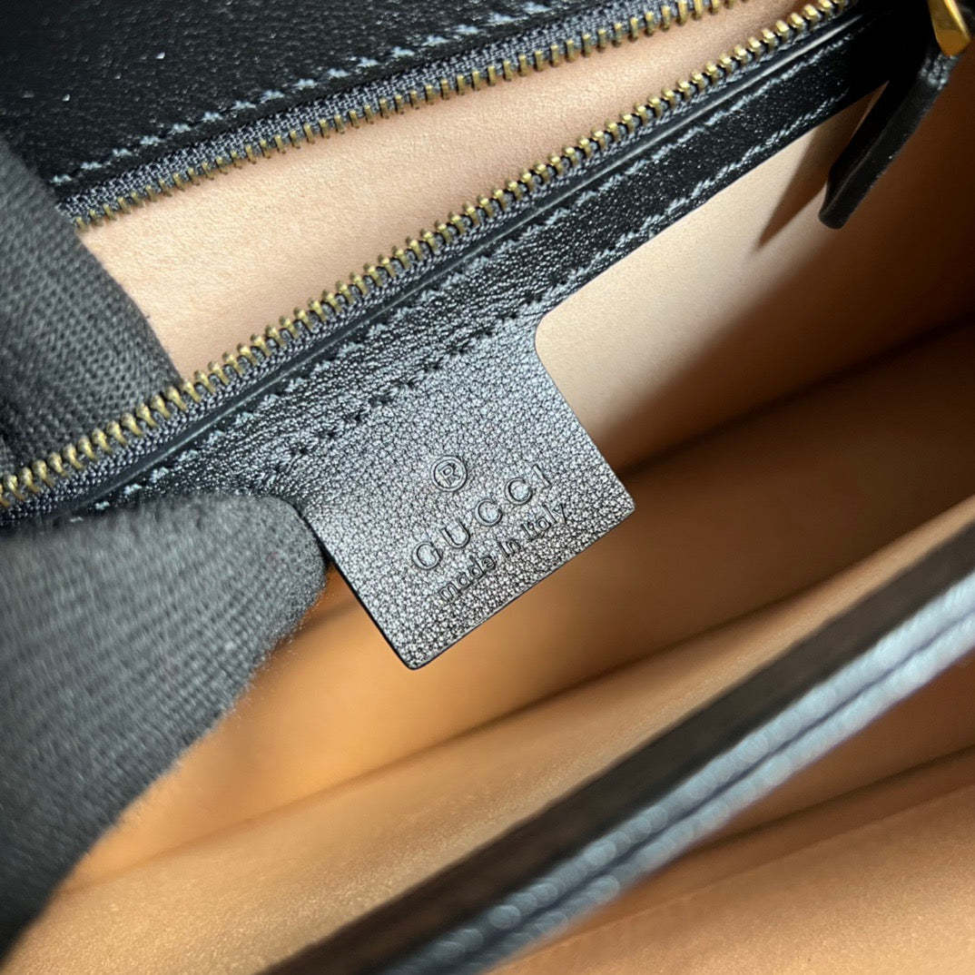 gg Ophidia Small gg Top Handle Bag Balck For Women, Women’s Bags 9.8in/25cm gg