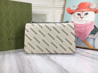 GG X BALENCIAGA THE HACKER PROJECT SMALL DIONYSUS BAG WHITE 28CM