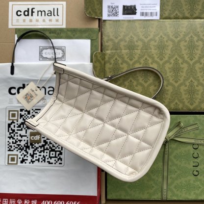 gg Marmont Small Tote Bag White Matelasses For Women 10.4in/26.5cm gg