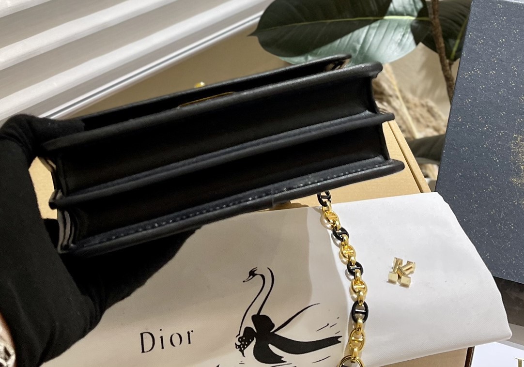 DOR MISS CARO MINI BAGBLACK CANNAGE TWEED EMBROIDERY BLACK 19CM S5169UMFY M911