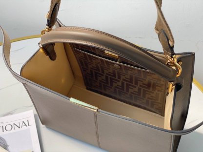 FI Peekaboo X-Lite Tote Medium Light Brown Bag For Woman 30cm/12in