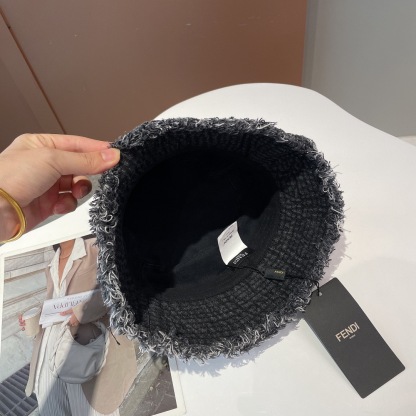 FD ROMA DENIM BUCKET HAT BLACK