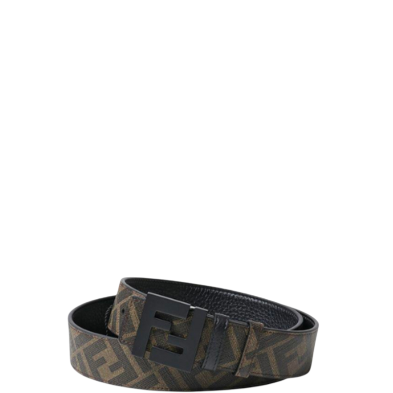 FD'S REVERSIBLE FD LEATHER BELT BROWN 40MM