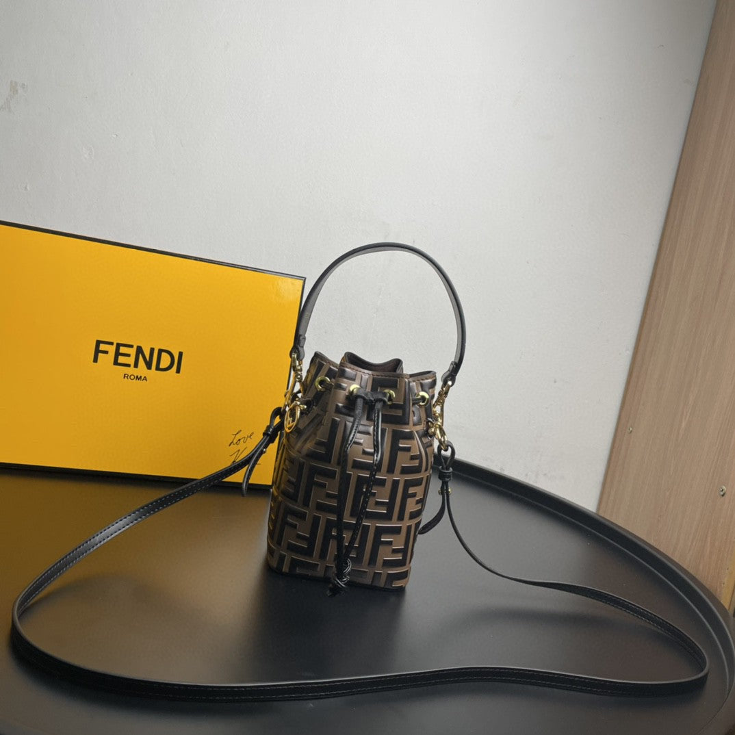 FI Mon Tresor Brown Mini Bag For Woman 18cm/7in 8BS010A659F13VK