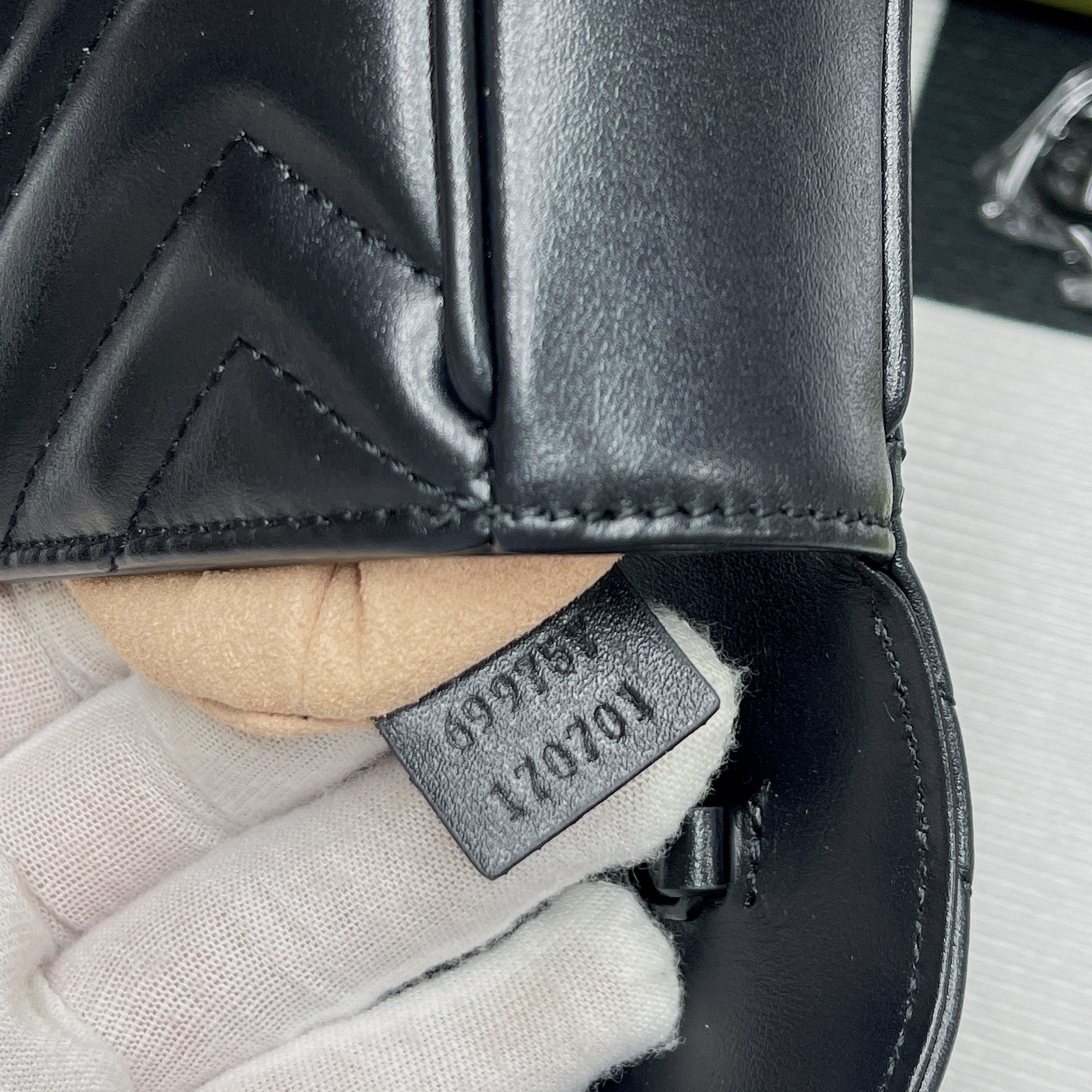 gg Marmont Super Mini Bag Black For Women, Women’s Bags 6.2in/17cm gg