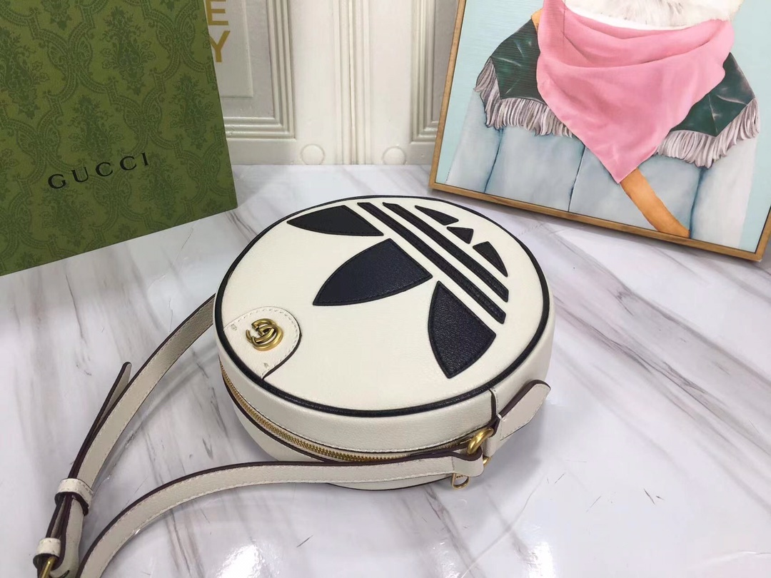 GG x ADIDAS OPHIDIA SHOULDER BAG WHITE 22CM 702626 DJ24T 8847