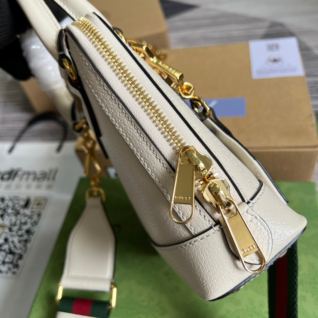 gg x Adidas Horsebit 1955 Mini Bag White For Women, Women’s Bags 7.9in/20cm gg‎ ‎677212 U3ZDG 8727