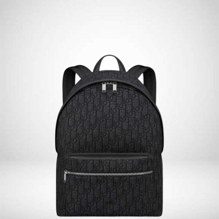 DIR BLACK 40CM RIDER OBLIQUE JACQUARD BACKPACK