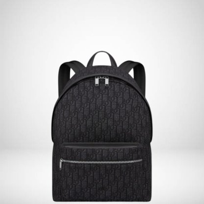 DIR BLACK 40CM RIDER OBLIQUE JACQUARD BACKPACK