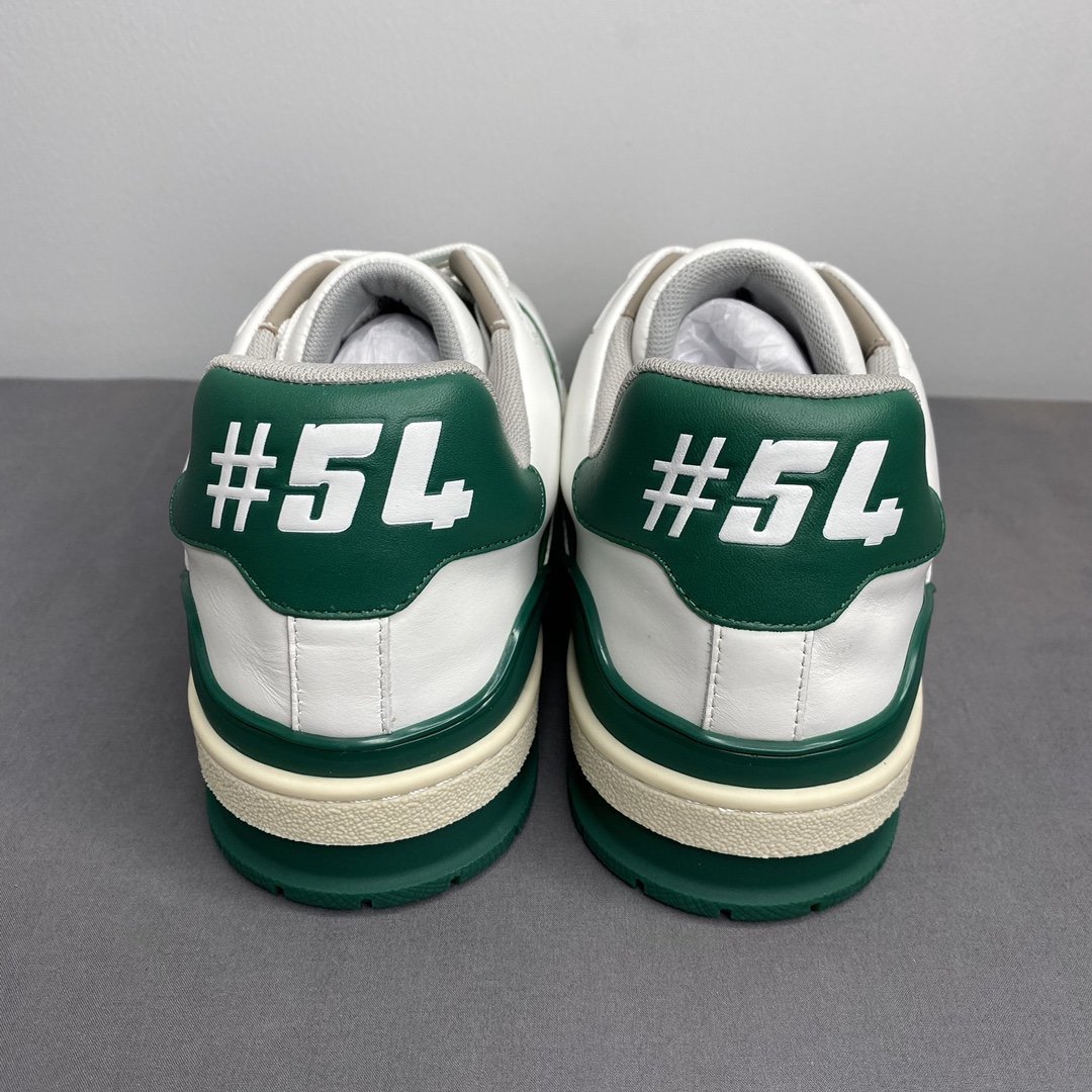 LUV TRAINER SNEAKER MIX OF MATERIALS WHITE/GREEN