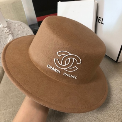 CC CC WIDE BRIM WOOL HAT BROWN