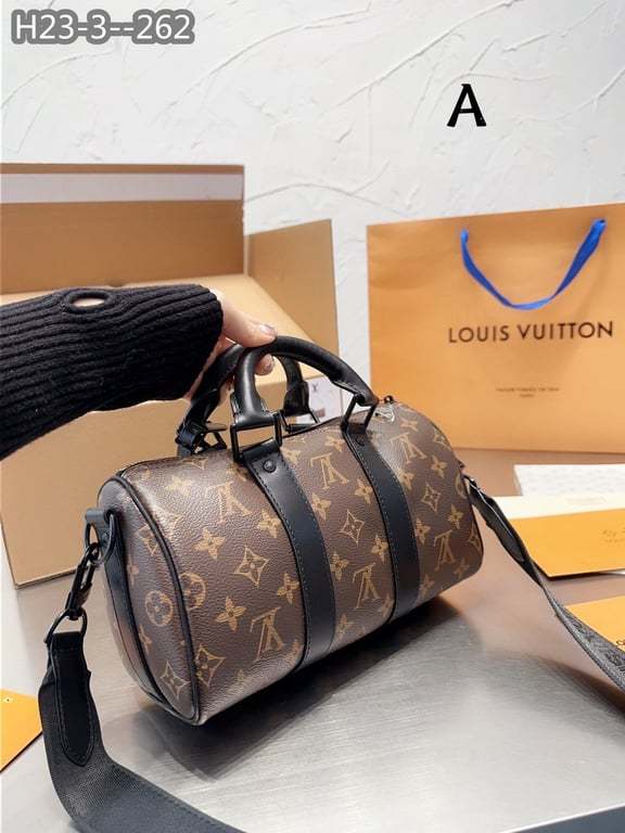 LUV KEEPALL BANDOULIERE 25 BROWN M46271