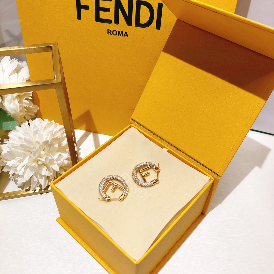 FD LOGO EARRINGS