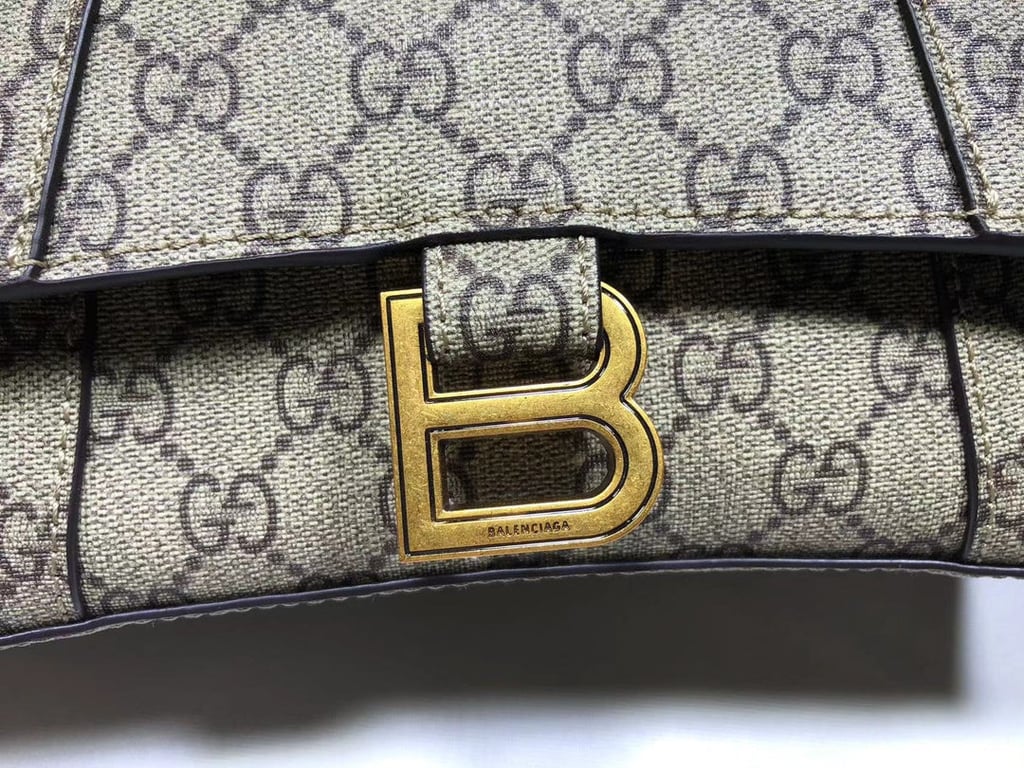 GG X BALENCIAGA WOMEN'S HOURGLASS SMALL HANDBAG
