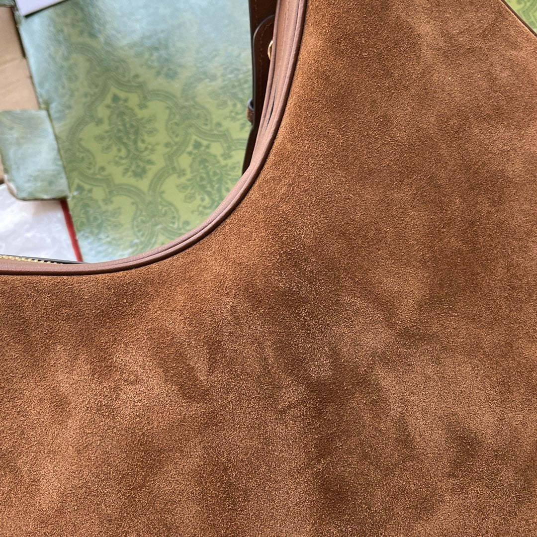 gg Atache Large Shoulder Bag Dark Brown For Women, Women’s Bags 13.8in/35cm gg ‎‎702823 DVVKG 2664