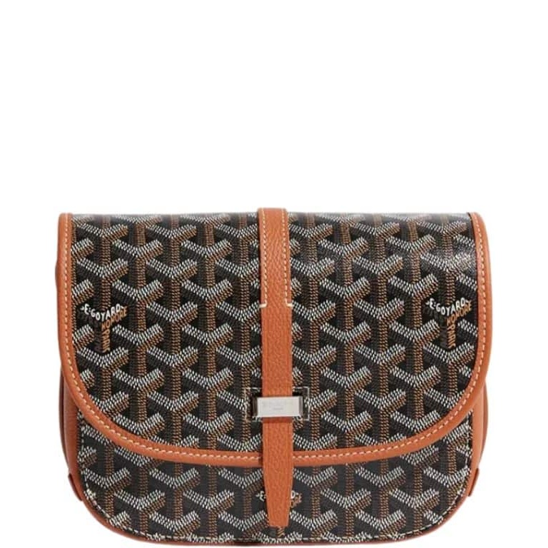 GY BELVEDERE PM BAG BLACK TAN 22CM