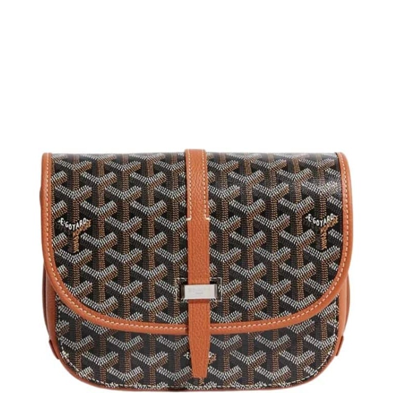 GY BELVEDERE PM BAG BLACK TAN 22CM