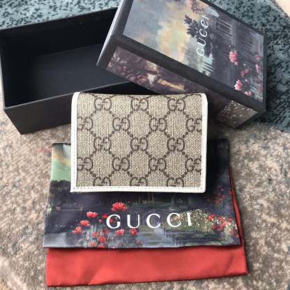 GG HORSEBIT 1955 CARD CASE WALLET 11CM WHITE 621887 92TCG 9761