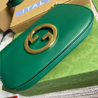 gg Blondie Shoulder Bag Green For Women, Women&#8217;s Bags 11in/28cm gg‎
