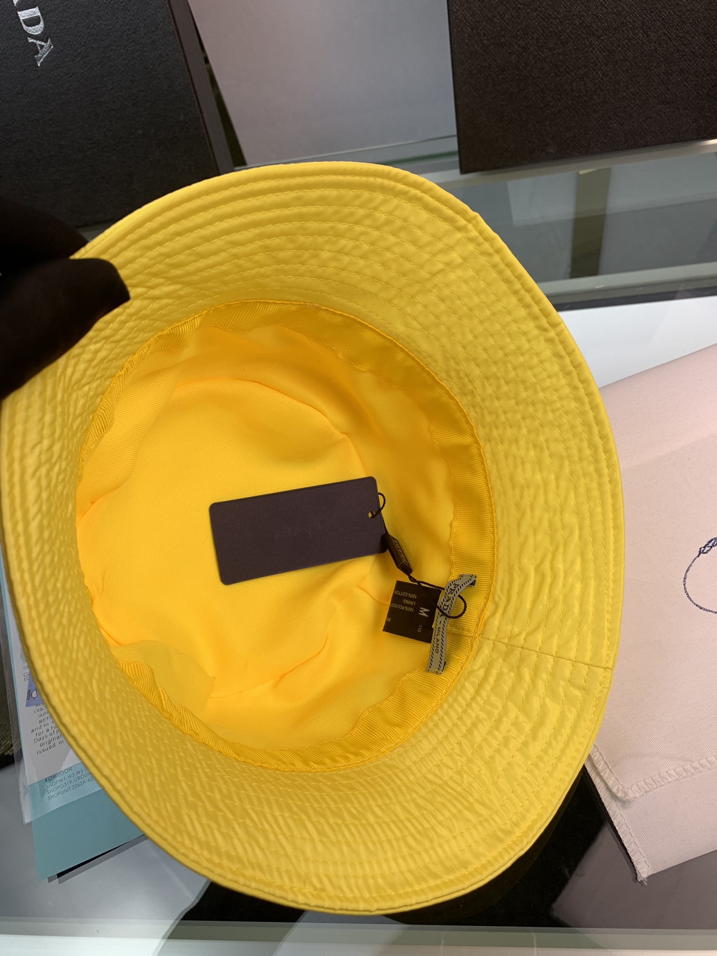 PD RENYLON BUCKET HAT SLIVER YELLOW